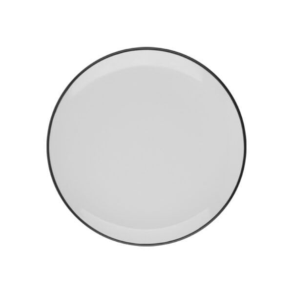 Modest Black Lona Düz Tabak 25 cm *12