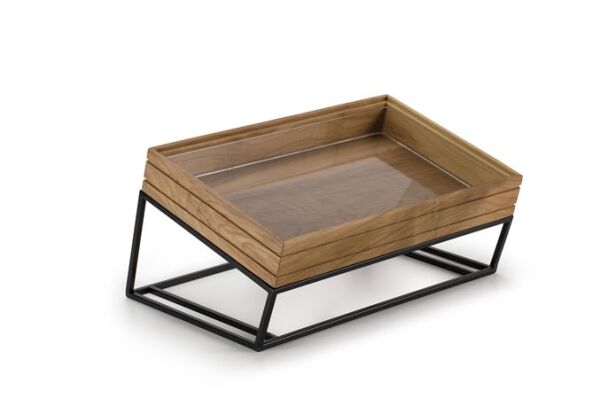 QURA Ekmek Standı 1/4 Tepsi / Ceviz / 3018