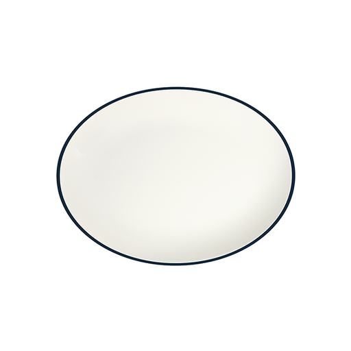 Modest Navy Lona Oval Tabak 36 cm