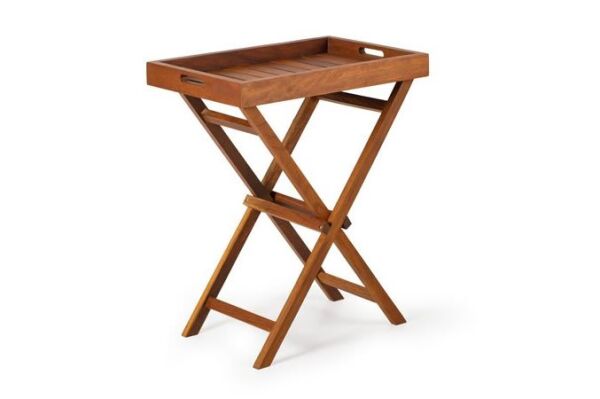 QURA Katlanır Tepsi Sehpası / İroko / 3317
