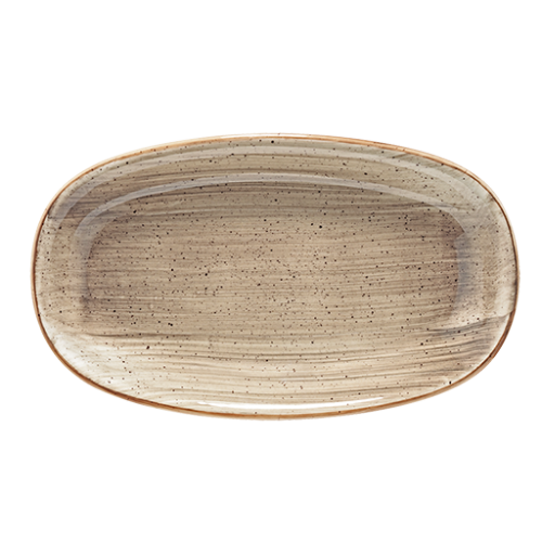 Bonna Porselen Terrain Gourmet Oval Kayık Tabak 15*8.5 cm