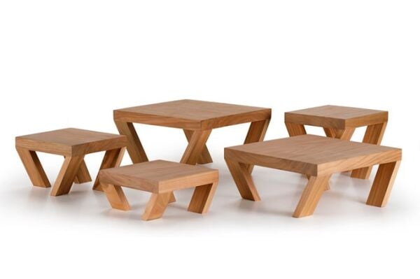 QURA Yükseltici Set Sunum Ahşabı / Ceviz / 3149