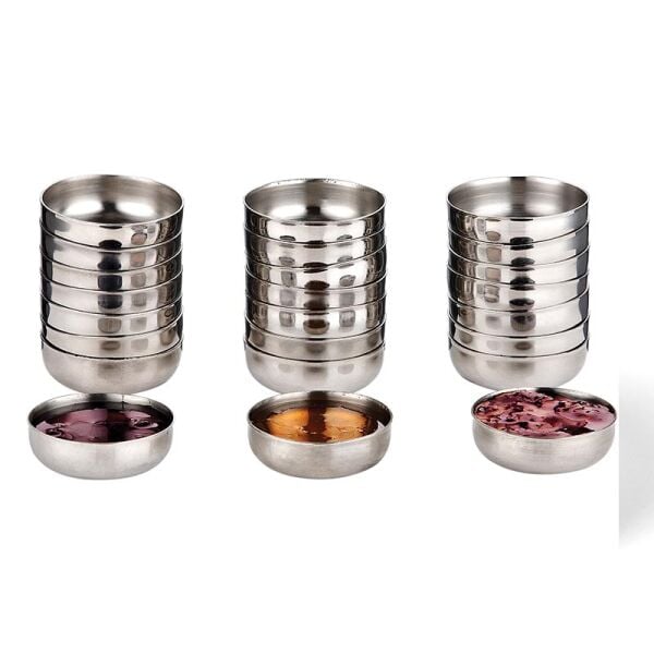 Biradlı Çelik Reçellik, 6 cm, Altın