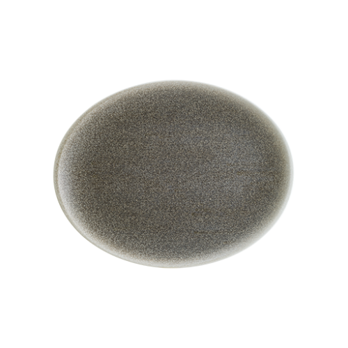 Bonna Porselen Luca Kahve Moove Oval Tabak 31*24 cm