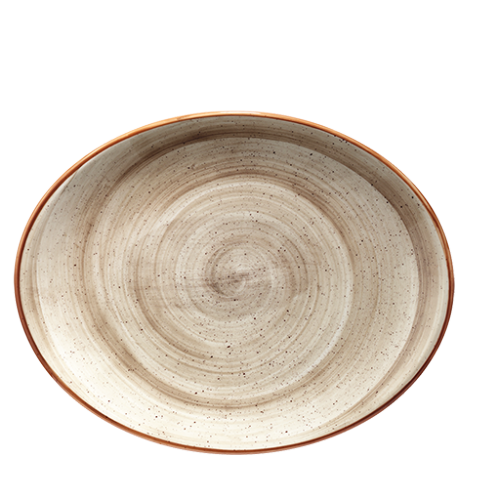 Bonna Porselen Terrain Moove Oval Tabak 36*28 cm