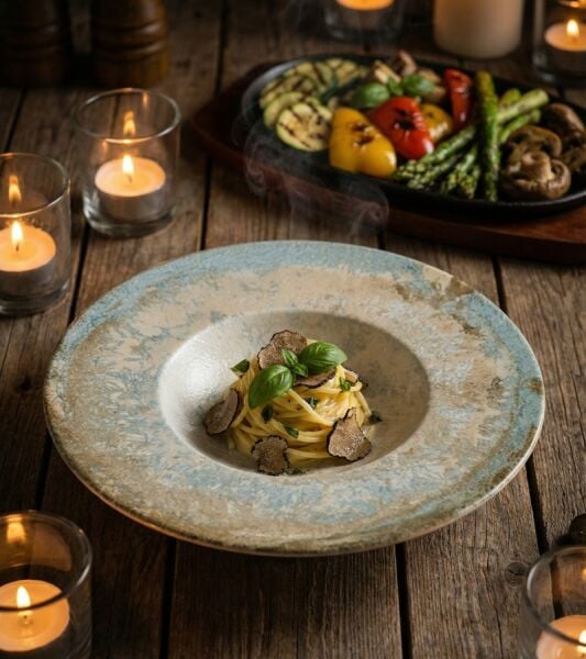 Bonna Porselen Luz Banquet Çukur Tabak 28 cm 400 cc