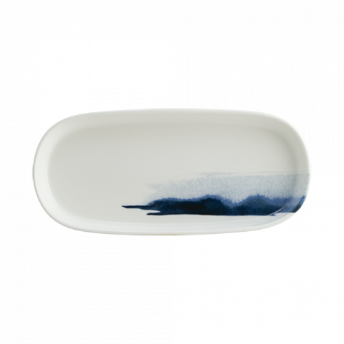 Bonna Porselen Mavi Dalga Hygge 21cm Oval Tabak