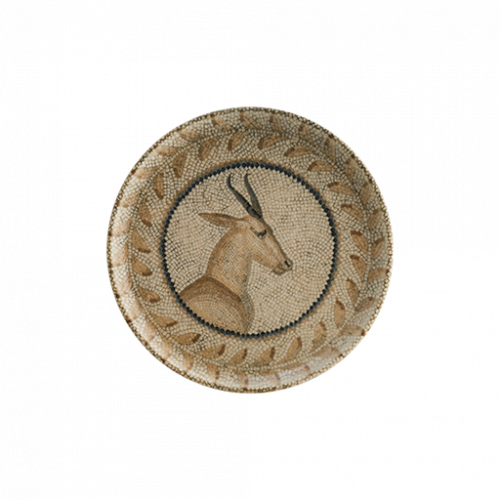 Bonna Porselen Mezopotamya Geyik 16cm Hygge Düz Tabak