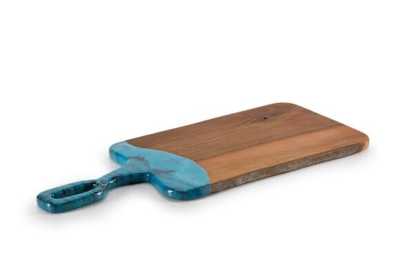 QURA Epoksi Ahşap Kesme Tahtası / Iroko / 3 EPX 1006