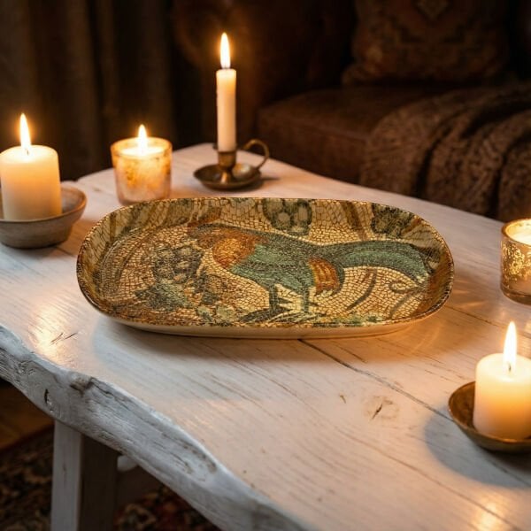 Bonna Porselen Mezopotamya Tavuk Hygge 30cm Oval Servis