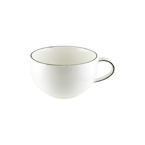 Bonna Porselen Retro Black Rita Kahve Fincanı 350 cc