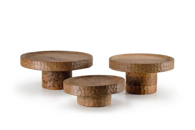 QURA Scorpion Kesme Sunum Ahşabı Ayağı / Ceviz / 3088