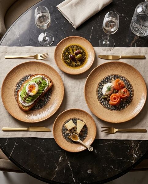 Bonna Mezopotamya Kahve Mozaik Kahvaltı Seti 2 Kişilik