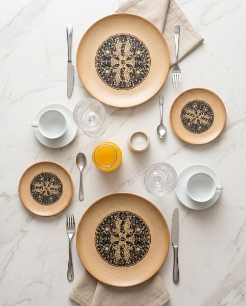 Bonna Mezopotamya Kahve Mozaik Kahvaltı Seti 2 Kişilik