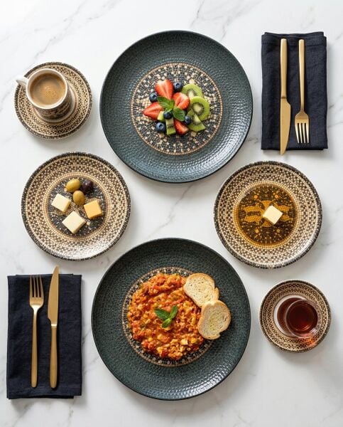 Bonna Mezopotamya Mozaik Mix Kahvaltı Seti 2 Kişilik