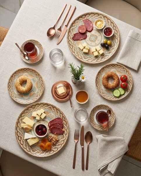 Rinart Porselen Toledo İkram Seti 2 Kişilik