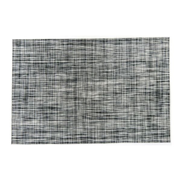 Biradlı PVC Desenli Amerikan Servis, 30x45 cm, Siyah-Beyaz