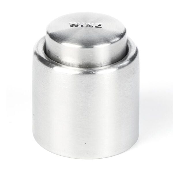 Biradlı Çelik Şarap Şişesi Stopper