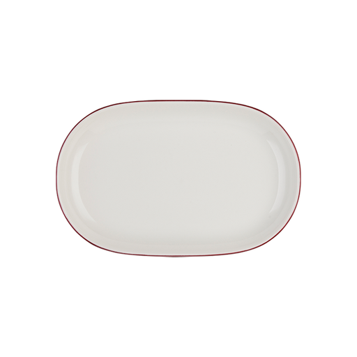 Modest Maroon Magnus Oval Kayık 37 cm