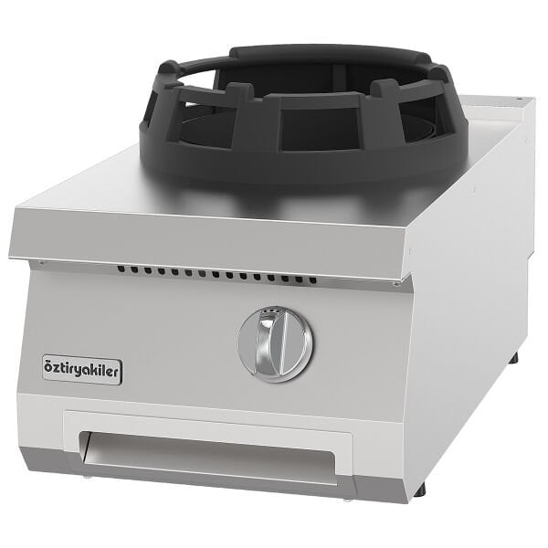 Wok Ocak Set Üstü 700 Seri Tekli Gazlı 40x70x30-14 Kw