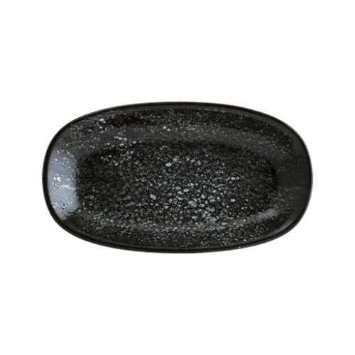 Bonna Porselen Cosmos Black Gourmet Oval Kayık Tabak 19*11 cm