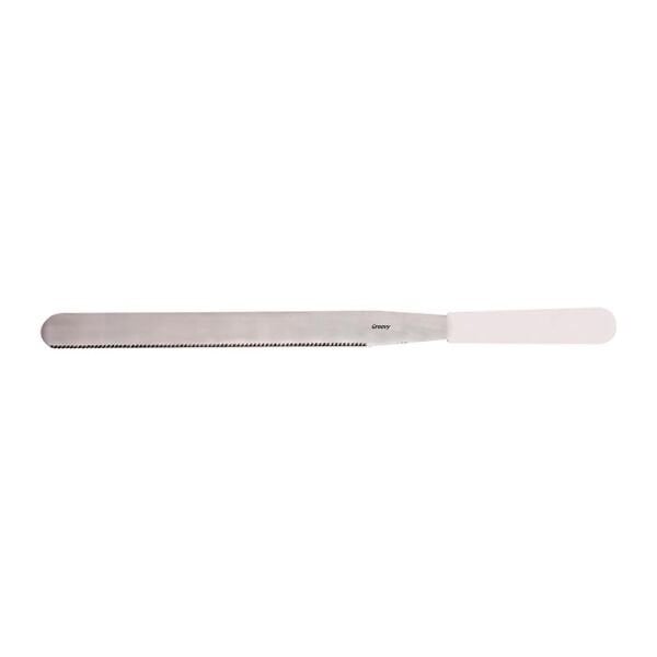 Biradlı Dişli Spatula, 30 cm, Beyaz