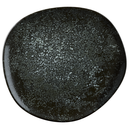 Bonna Porselen Cosmos Black Vago Düz Tabak 29 cm