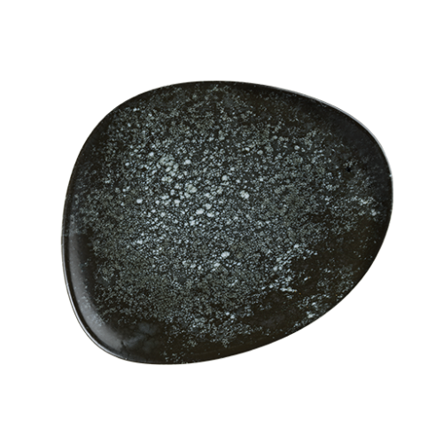 Bonna Porselen Cosmos Black Vago Düz Tabak 33 cm