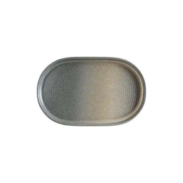 Bonna Hornfels Ripple Oval Tabak 15 cm
