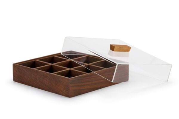 QURA Kuruyemiş Sunum Ahşabı / Ceviz / 3284