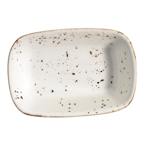 Bonna Porselen Grain Gourmet Dikdörtgen Kayık 12*8.5 cm