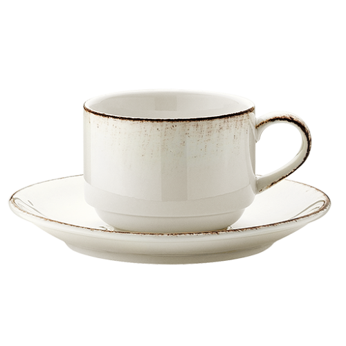 Bonna Porselen Retro Gourmet Çay Fincanı Tabağı 16 cm