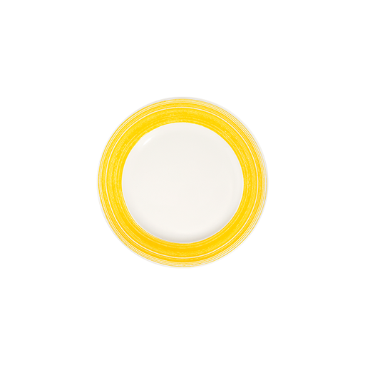 Fresh Yellow Frame Düz Tabak 25 cm