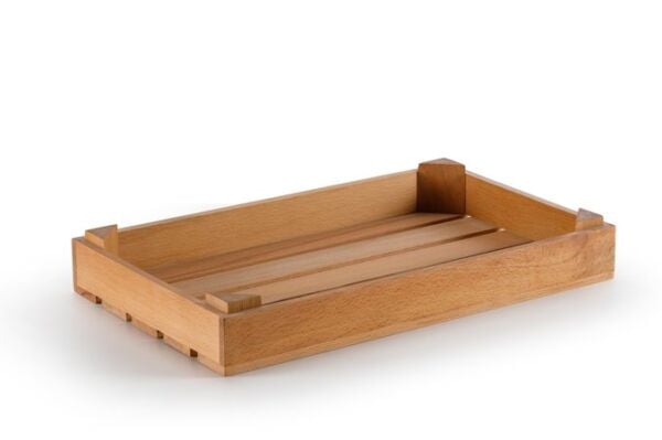 QURA Oluklu Ahşap Tepsi / Kayın / 1930