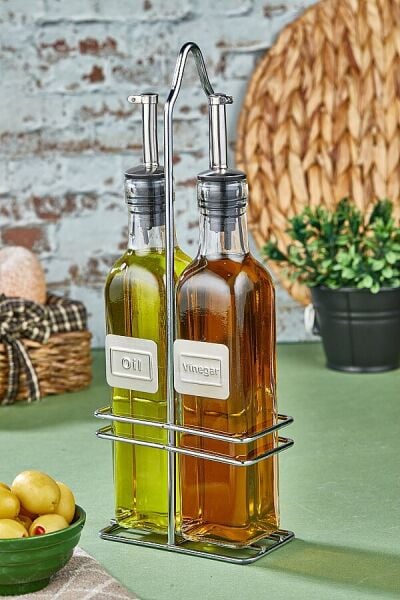 2 Lİ CAM YAĞDANLIK SOSLUK SET 150 ML