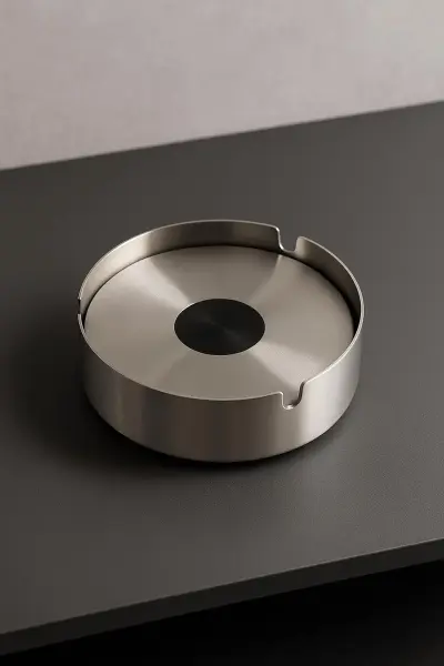 Lavinia  Kapaklı Çelik Küllük, 10 cm