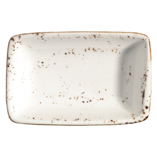 Bonna Porselen Grain Moove Dik Kayık Tabak 15*9 cm