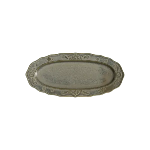 Bonna Ardena Green Oval Tabak 36*16,5*2,5 cm