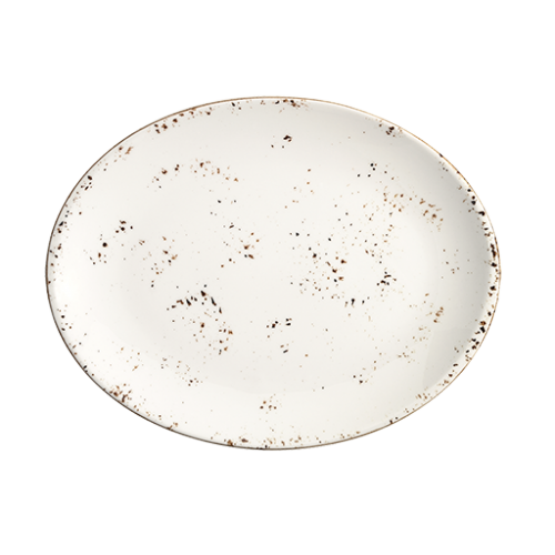 Bonna Porselen Grain Moove Oval Tabak 31*24 cm