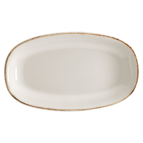 Bonna Porselen Retro Gourmet Oval Kayık Tabak 34*19 cm