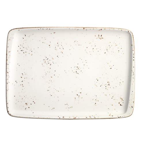 Bonna Porselen Grain Moove Dikdörtgen Tabak 36*25 cm