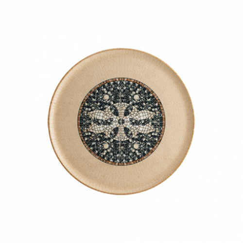 Bonna Porselen Mezopotamya Mozaik Kahve Gourmet Pizza Tabağı 32 cm
