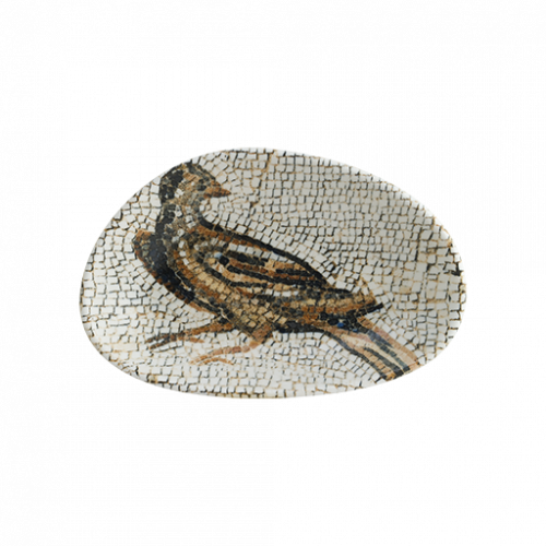 Bonna Porselen Mezopotamya Kuş Vago Oval Kayık Tabak 15*8.5 cm