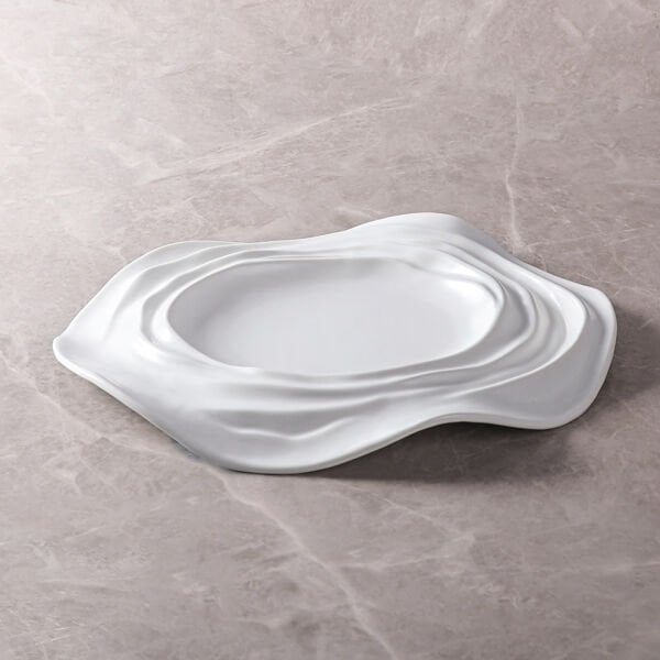 QURA Santorini  White 29 Cm Düz Tabak