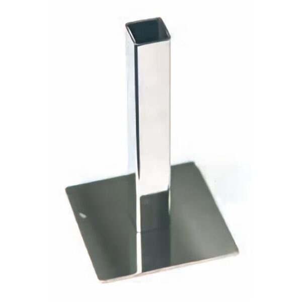 Biradlı Karanfillik, Çelik, Kare, 13 cm, Parlak