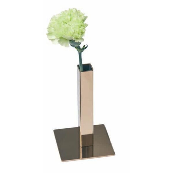 Biradlı Karanfillik, Çelik, Kare, 13 cm, Altın