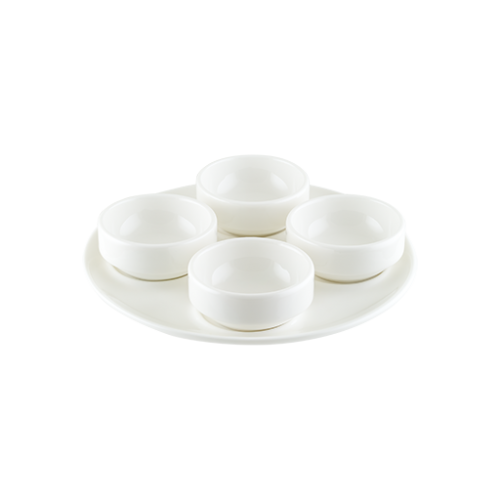 Bonna Porselen Gourmet 18 cm 4’lü Sosluk Tabağı