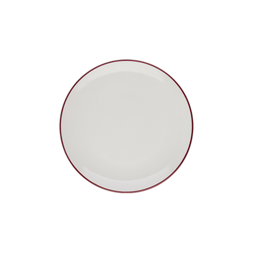 Modest Maroon Lona Düz Tabak 28,5 cm