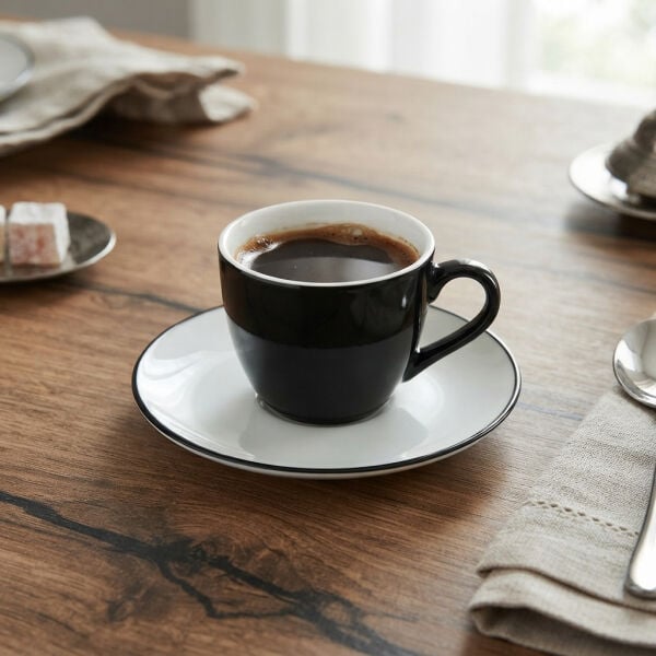 Saga Dark Alzar Espresso Fincanı 80 cc