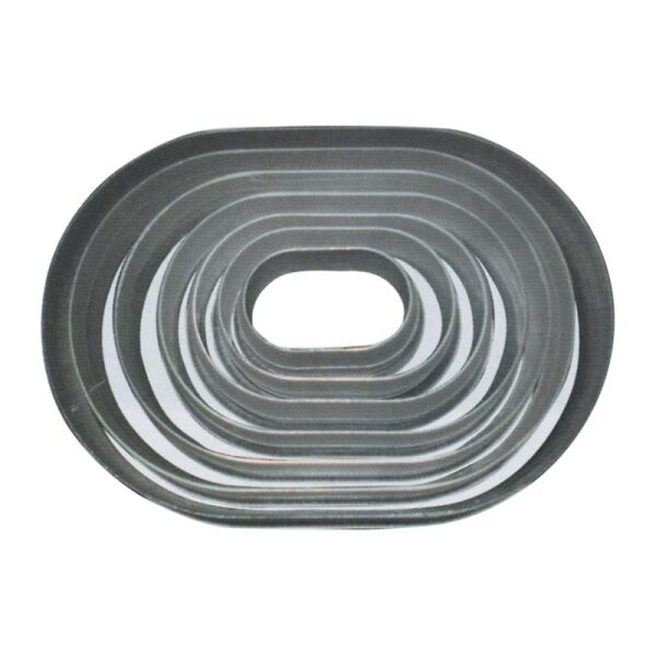 Biradlı Polikarbon Valovan Kalıbı, Oval, Düz